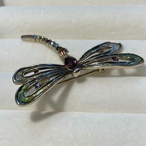 Monet dragonfly pin/brooch
